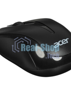 Мышь беспроводная Acer OMR131 черный, 1000 dpi, радиоканал, USB, кнопки - 3