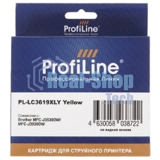 Картридж струйный ProfiLine PL-LC3619XLY для принтеров Brother MFC-J2330DW/J2730DW/J3530DW/J3930DW с чернилами Yellow
