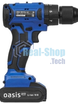 Дрель-шуруповерт Oasis ASB-18V PRO (J) 201, 18 В, 2 Ач, 50 Нм, бесщеточный