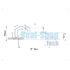 Светильник Ambrella light TN51913 BK черный GX53 max 12W D115*23