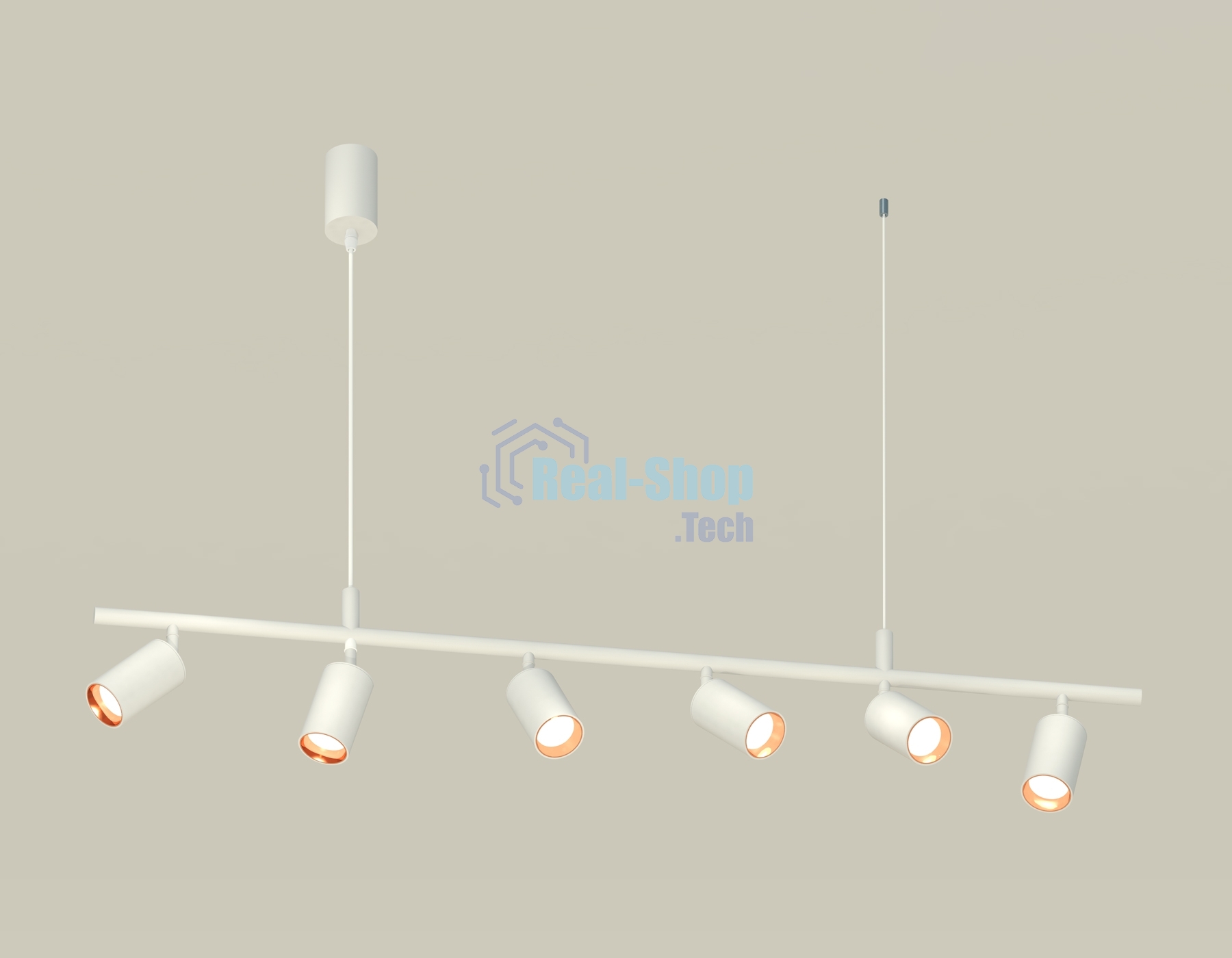 Светильник Ambrella light XB9005300/6 SWH/PPG белый песок/золото розовое полированное MR16 GU5.3 (С9005, С6322, N6114)