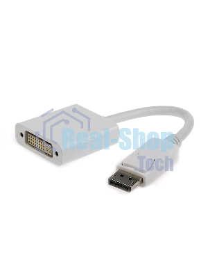 Переходник DisplayPort - DVI Cablexpert A-DPM-DVIF-002-W, 20M/19F, белый, пакет