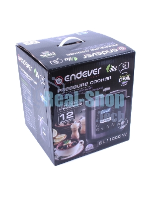 Мультиварка-скороварка Endever VITA 98 черный/сливовый электрическая Endever Vita 98