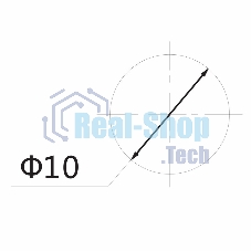 Индикатор Rexant ГРАНЕНЫЙ Ø10.2 220V зеленый