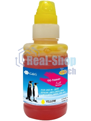 Чернила G&G GG-T6644Y желтый100мл для Epson L100, L110, L120, L130, L132, L210, L222