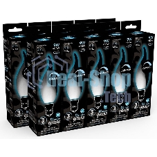 Лампа светодиодная Gauss Filament 104201209-D 9Вт цок.: E14 свеча 220B 4100K св. свеч. белый нейт. (упак.: 10 шт)