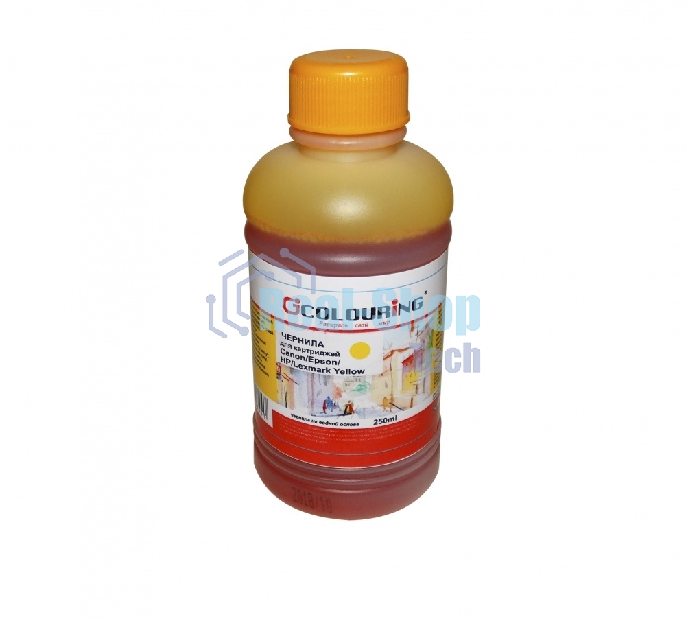 Чернила Colouring для принтеров Canon/Epson/HP/Lexmark Yellow 250 мл водн U