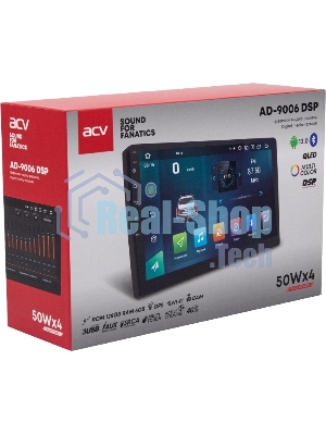 Автомагнитола ACV AD-9006DSP, 2 DIN, 9