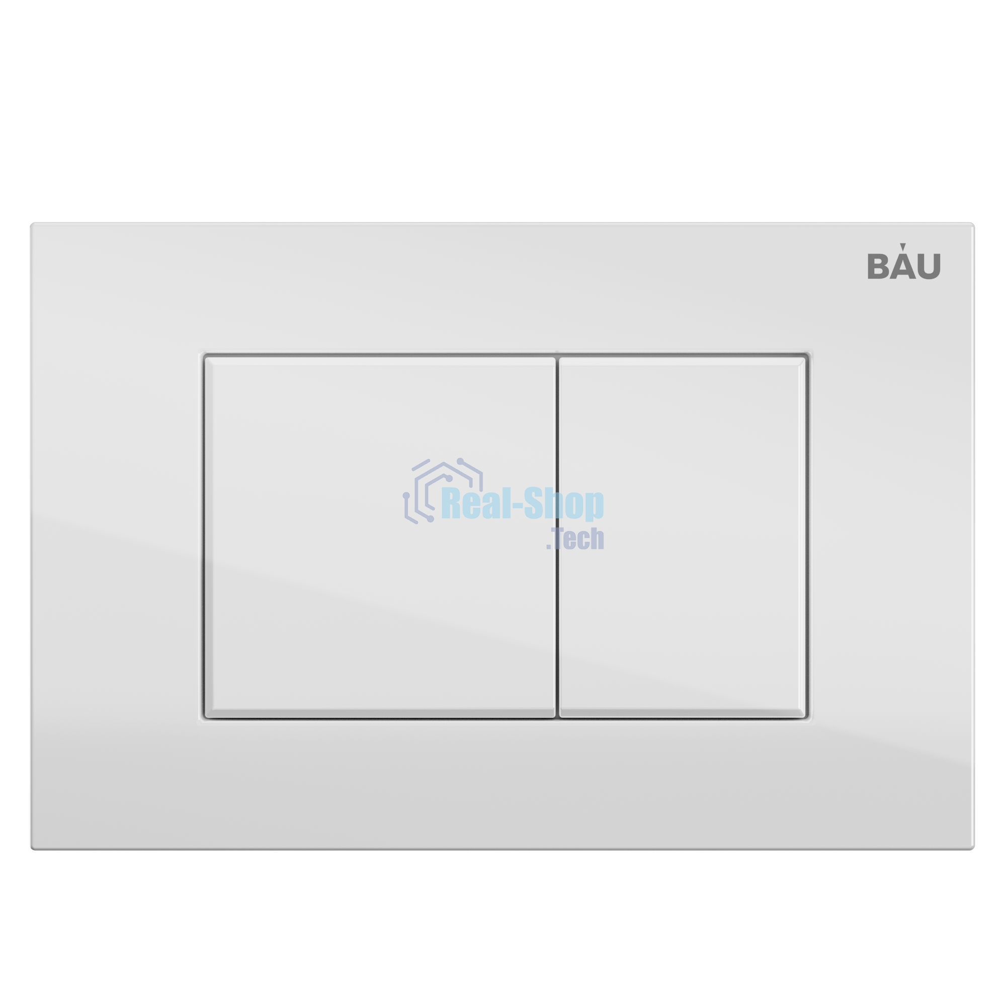 Инсталляция BAU PRO для подвесного унитаза, клавиша смыва BAU Stil для инсталляции, белый глянец