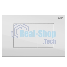 Инсталляция BAU PRO для подвесного унитаза, клавиша смыва BAU Stil для инсталляции, белый глянец