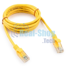 Патч-корд медный UTP Cablexpert PP10-2M/Y cat.5e, 2м, литой, многожильный, желтый