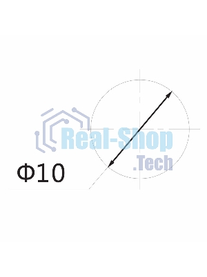 Индикатор Rexant ГРАНЕНЫЙ Ø10.2 220V красный