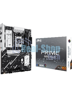 Материнская плата ASUS PRIME B850-PLUS, AM5, AMD B850, 4xDDR5, 4xSATA, 3xM.2, 1xPCIe 5.0 x16, 1xPCIe 4.0 x16, 1xDP, 1xHDMI, 1x2.5Gb LAN, 4xUSB-A 10Gbps, 1xUSB-C 10Gbps, 2xUSB-A 5Gbps, 2xUSB-A 2.0, 3x3.5 мм, 7.1, ATX