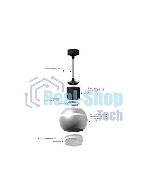 Корпус светильника C1103 SSL серебро песок D100*H80mm MR16 GU5.3 LED 3W 4200K