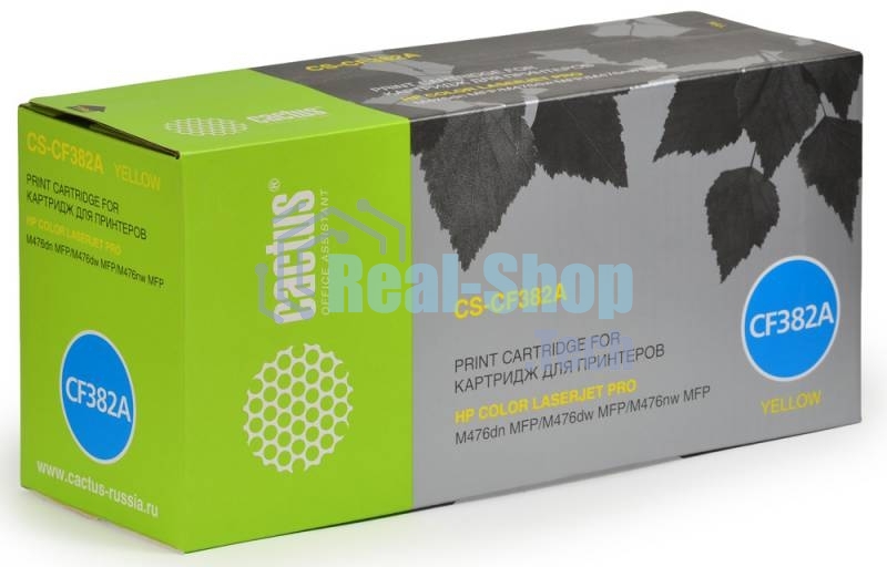 Картридж лазерный Cactus CS-CF382A желтый (2700 стр.) для HP LaserJet Pro M476dn, M476nw, M476dw