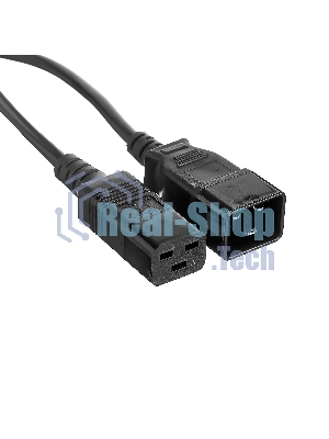 Кабель питания (UPS) ExeGate Power EC20-1,8P (С19->С20) VDE-250V-3*1.5-СU, 16А, черный, 1.8м