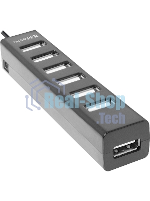 USB-концентратор Defender Quadro Swift, USB 2.0, USB 7 портов, USB