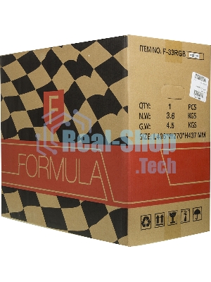 Компьютерный корпус AeroCool/Formula F-33RGb черный без БП ATX 3x120мм 2xUSB 2.0 1xUSB 3.0 audio bott PSU