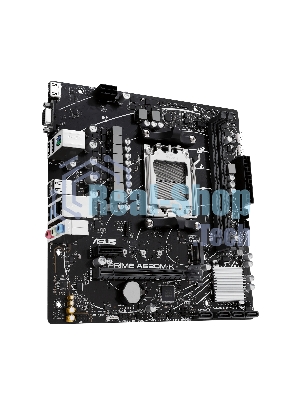 Материнская плата ASUS PRIME A620M-K, AM5, AMD A620, 2xDDR5, 4xSATA, 1xM.2, 1xPCI-E 4.0 x16, 1xPCI-E x1, 1xHDMI, 1xVGA, 1x 1Gb LAN, 4xUSB-A 3.2 Gen 1, 2xUSB-A 2.0, 3x3.5 мм, 7.1, Micro-ATX