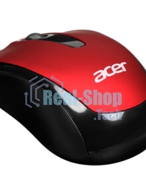 Мышь беспроводная Acer OMR136 красный, 1000 dpi, радиоканал, USB, кнопки - 3
