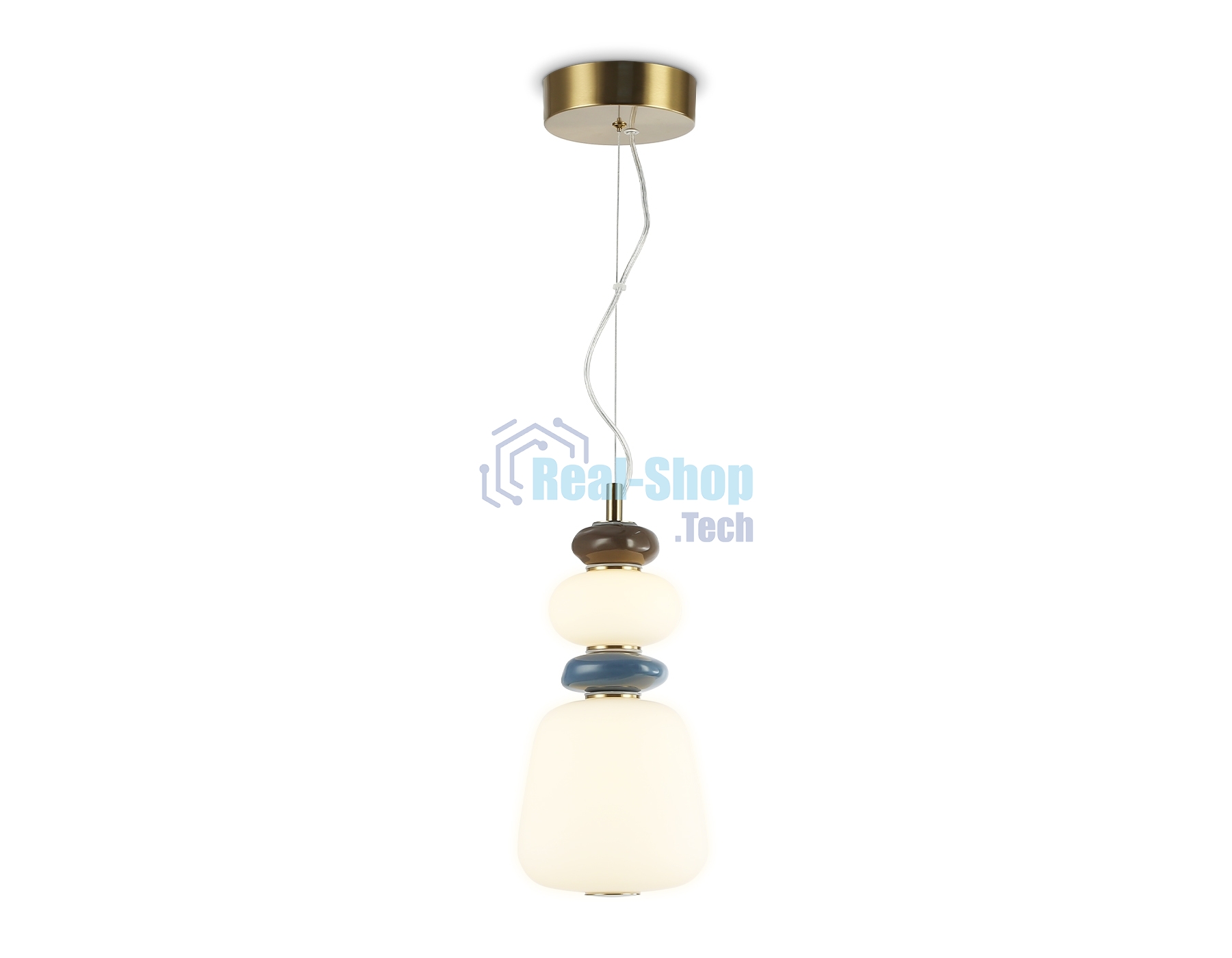 Светильник Ambrella light LH53162 SB/WH бронза/белый 12W 3000K D170*1510