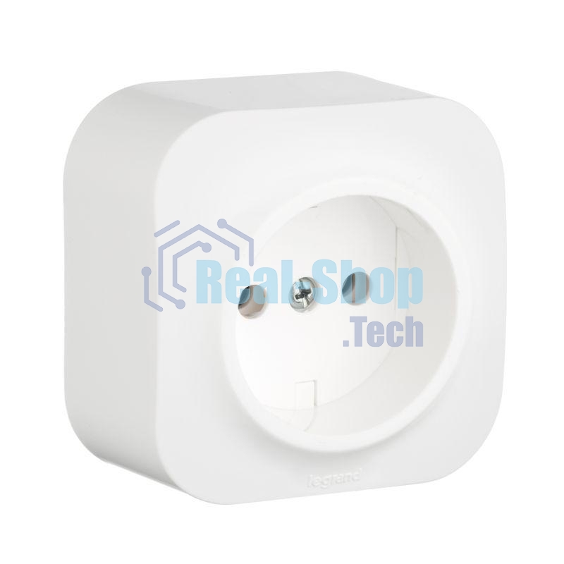 Розетка Legrand 782210 без заземления без шторок (Белая)