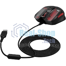 Мышь проводная A4Tech Bloody W60 Max Mini черный, 12000 dpi, USB, кнопки - 9