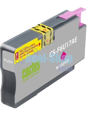 Картридж струйный Cactus CS-F6U17AE (953XL) пурпурный (26 мл) для HP OJ Pro 7740/8210/8218/8710/8715