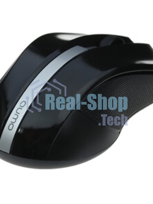 Мышь беспроводная Qumo Office M15 Style черный, 1000 dpi, радиоканал, USB, кнопки - 3