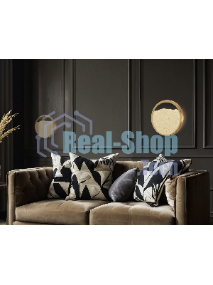 Настенный светильник Ambrella light LH53606 BS/BG латунь/бежевый 9W 3000K D250*55