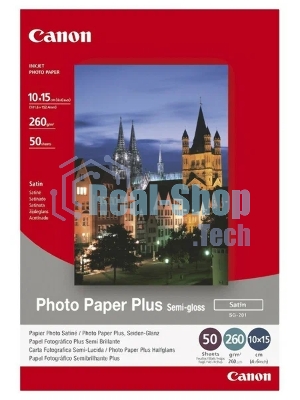 Фотобумага CANONПолуглянцевая 260г/м2, A6 (10X15), 50 л.