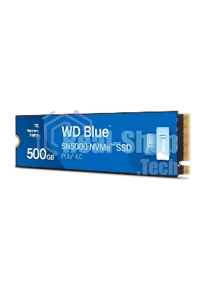 Накопитель SSD WD Blue SN5000, 500Gb, PCIe 4.0 x4, M.2 2280, NVMe, R/W 5000/4000