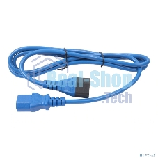 Кабель питания Filum ПВС-АП 3x1.0 С13 - C14, 220/250В, 10А, синий, 1.8м