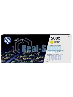 Тонер Картридж HP 508X CF362X желтый для HP CLJ M552/M553 (9500стр.)