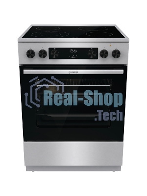Плита электрическая Gorenje GECS6C70XC серебристый, конфорок 4 электрических, духовка 71 л, 60 см x 85 см x 60 см