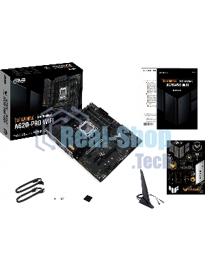 Материнская плата ASUS TUF GAMING A620-PRO WIFI, AM5, AMD A620, 4xDDR5, 4xSATA, 2xM.2, 1xPCI-E 4.0 x16, 1xPCI-E 3.0 x16, 2xPCI-E x1, 1xHDMI, 1xDP, 1x 2.5Gb LAN, 3xUSB-A 2.0, 2xUSB-A 3.2 Gen 2, 1xUSB-C 3.2 Gen 1, 5x3.5 мм, 7.1, ATX