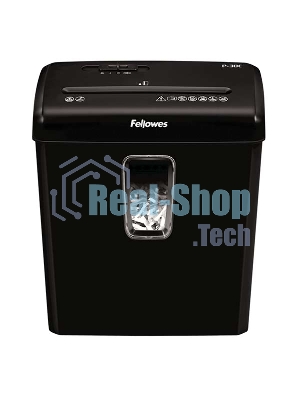 Шредер Fellowes® Powershred® P-30C, DIN P-4, 4х34 мм, 6 лст., 15 лтр.