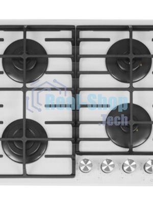 Газовая варочная панель Maunfeld EGHG.64.6CW/G, 4 конфорки, закаленное стекло, белый