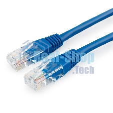 Патч-корд медный UTP Cablexpert PP10-3M/B cat.5e, 3м, литой, многожильный, синий