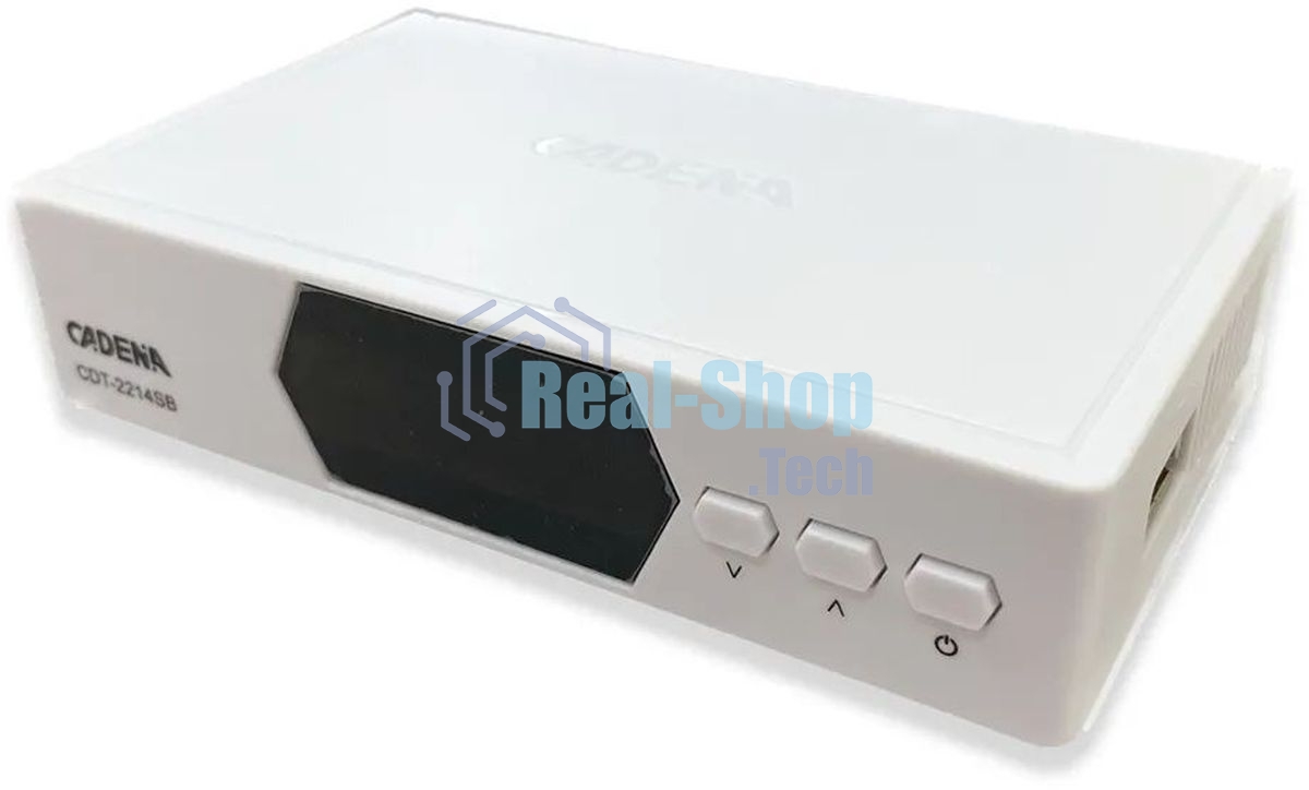 Приставка для цифрового ТВ Cadena CDT-2214SB белый, DVB-T2, DVB-T, HDMI, USB 2.0
