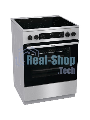 Плита электрическая Gorenje GECS6C70XC серебристый, конфорок 4 электрических, духовка 71 л, 60 см x 85 см x 60 см