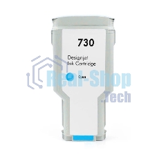 Картридж струйный NVPrint 730 (NV-P2V68A) Cyan для HP DesignJet T1700, T1600, T2600 (300 мл)