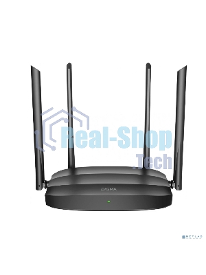 Роутер беспроводной Digma DWR-AC1201 AC1200 10/100BASE-TX черный (упак.:1шт)