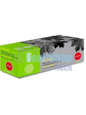 Картридж лазерный Cactus CS-C731Y желтый (1800 стр.) для Canon LaserBase MF8230 i-Sensys/MF8280 i-Sensys
