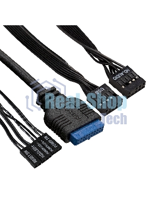 Компьютерный корпус Miditower ExeGate AA-440U-UNS400 (ATX, БП UNS400 с вент. 12см, 2хUSB+1хUSB 3.0, аудио, черный)