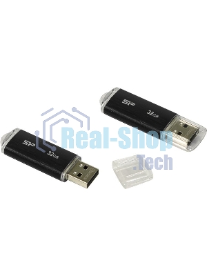 Флешка USB 32Gb Silicon Power Ultima U02 (SP032GbUF2U02V1K), USB 2.0, черный