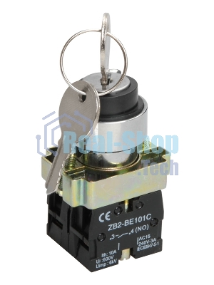 Переключатель LAY5-BG45 на 2 полож. с ключ. без фиксации ИЭК BSW80-BG-2-K02