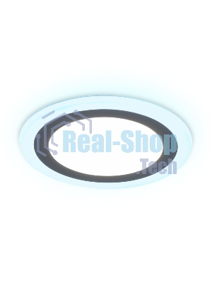 Встраиваемый cветодиодный светильник Ambrella light DCR365 12W+4W 4200K/6400K 85-265V D195*28