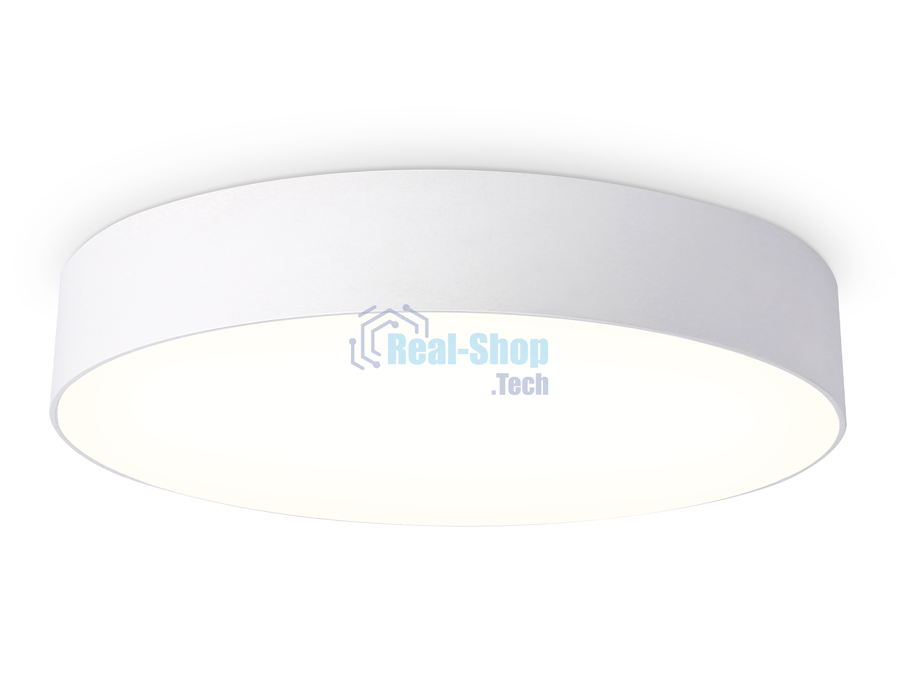 Потолочный светодиодный светильник Ambrella light FV5527 WH белый LED 45W 3000K D400*58 (Без ПДУ)