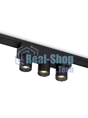 Светильник трековый светодиодный GV1504/3 BK черный IP20 6W 4200K 48V 24° 122*26*55